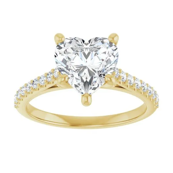 Accented Infinity-Inspired Engagement Ring Image 3 J. Thomas Jewelers Rochester Hills, MI
