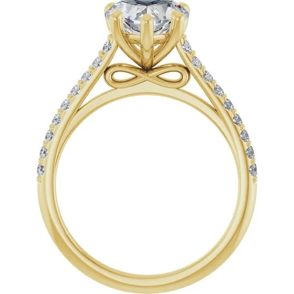 Accented Infinity-Inspired Engagement Ring Image 2 Jimmy Smith Jewelers Decatur, AL