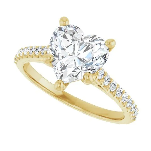 Accented Infinity-Inspired Engagement Ring Image 5 J. Thomas Jewelers Rochester Hills, MI