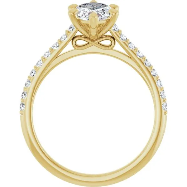Accented Infinity-Inspired Engagement Ring Image 2 Mark Jewellers La Crosse, WI