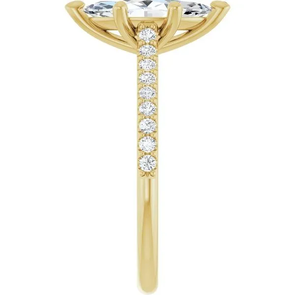 Accented Infinity-Inspired Engagement Ring Image 4 JF Jones Jewelers Rochester, NY