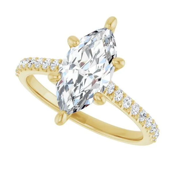 Accented Infinity-Inspired Engagement Ring Image 5 Mark Jewellers La Crosse, WI