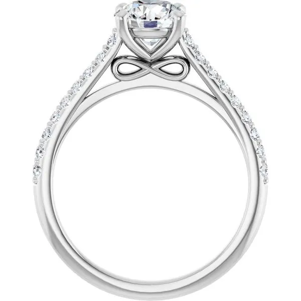 Accented Infinity-Inspired Engagement Ring Image 2 Mark Jewellers La Crosse, WI