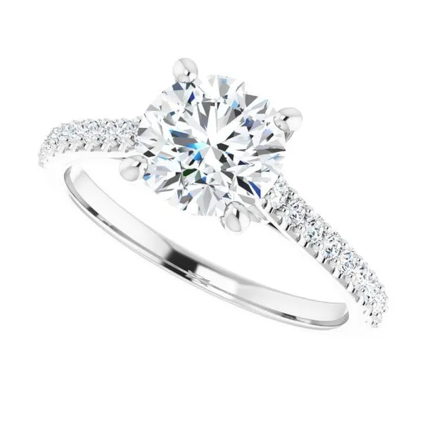 Accented Infinity-Inspired Engagement Ring Image 5 Shipley's Fine Jewelry Hampstead, MD