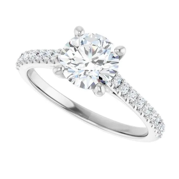 Accented Infinity-Inspired Engagement Ring Image 5 Futer Bros Jewelers York, PA