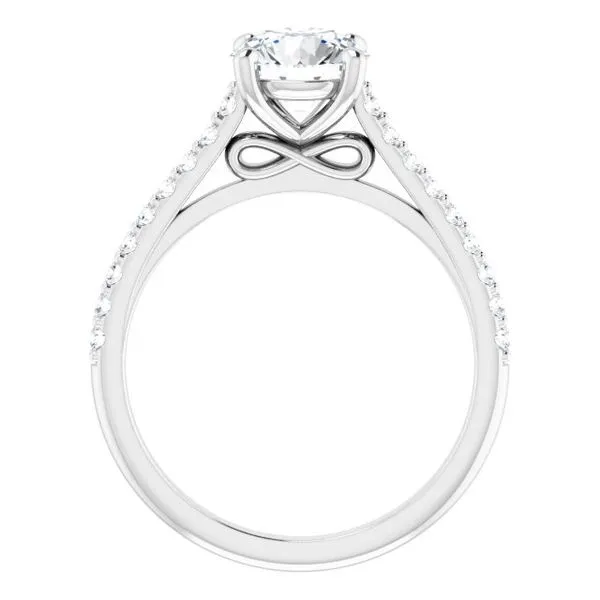 Accented Infinity-Inspired Engagement Ring Image 2 Futer Bros Jewelers York, PA