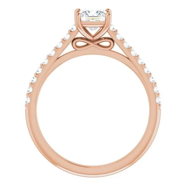 Accented Infinity-Inspired Engagement Ring Image 2 Shipley's Fine Jewelry Hampstead, MD