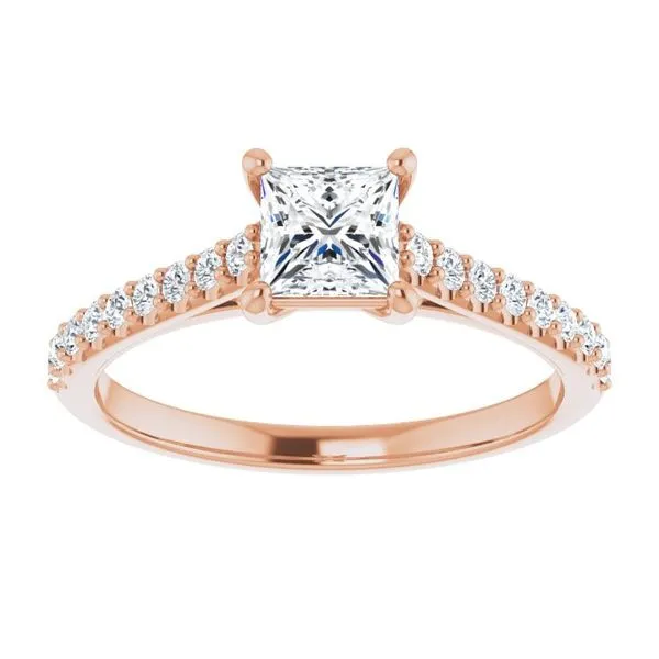Accented Infinity-Inspired Engagement Ring Image 3 Austin's Fine Diamonds & Jewelry Lyndhurst, NJ