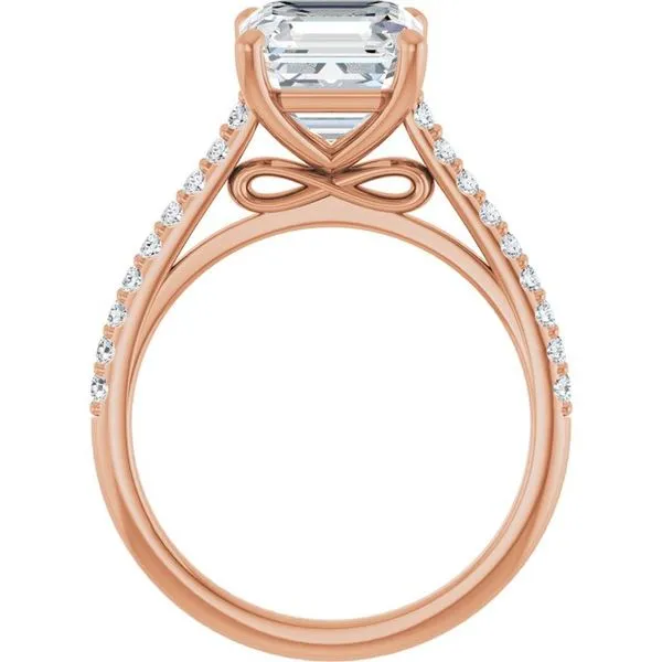 Accented Infinity-Inspired Engagement Ring Image 2 Clater Jewelers Louisville, KY