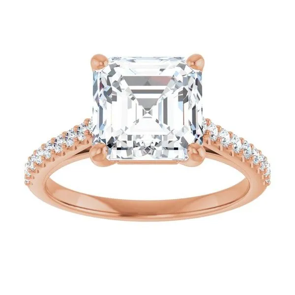 Accented Infinity-Inspired Engagement Ring Image 3 Don's Jewelry & Design Washington, IA