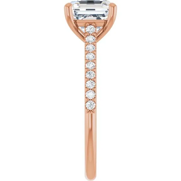 Accented Infinity-Inspired Engagement Ring Image 4 J. Thomas Jewelers Rochester Hills, MI