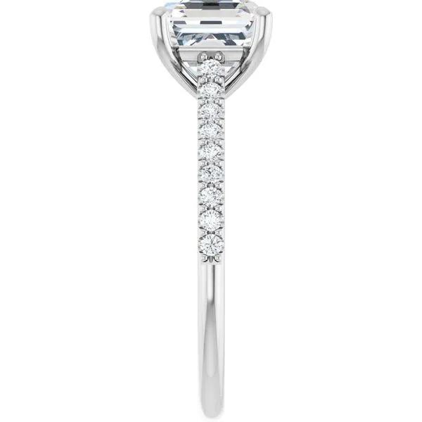 Accented Infinity-Inspired Engagement Ring Image 4 Vulcan's Forge LLC KANSAS CITY, MO