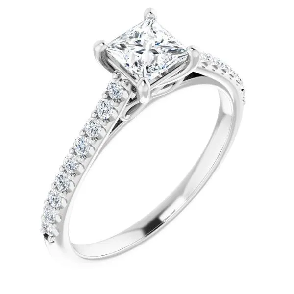 Accented Infinity-Inspired Engagement Ring Jimmy Smith Jewelers Decatur, AL