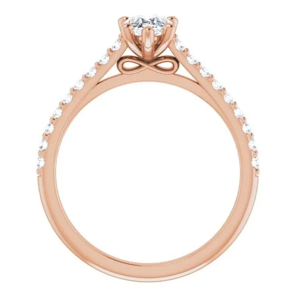 Accented Infinity-Inspired Engagement Ring Image 2 Shipley's Fine Jewelry Hampstead, MD