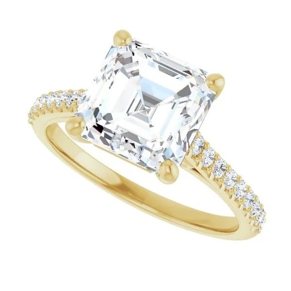 Accented Infinity-Inspired Engagement Ring Image 5 Jimmy Smith Jewelers Decatur, AL