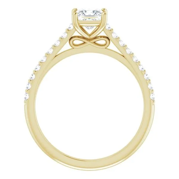 Accented Infinity-Inspired Engagement Ring Image 2 Clater Jewelers Louisville, KY