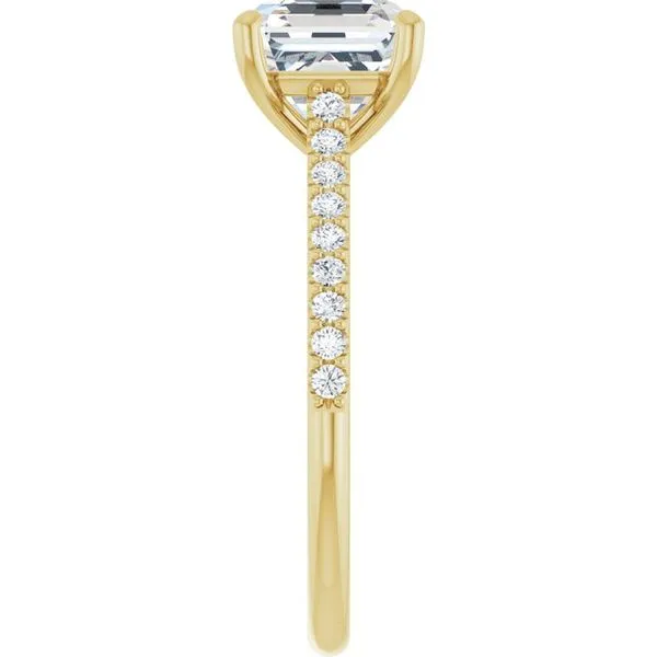 Accented Infinity-Inspired Engagement Ring Image 4 Paul James Jewelers Angels Camp, CA