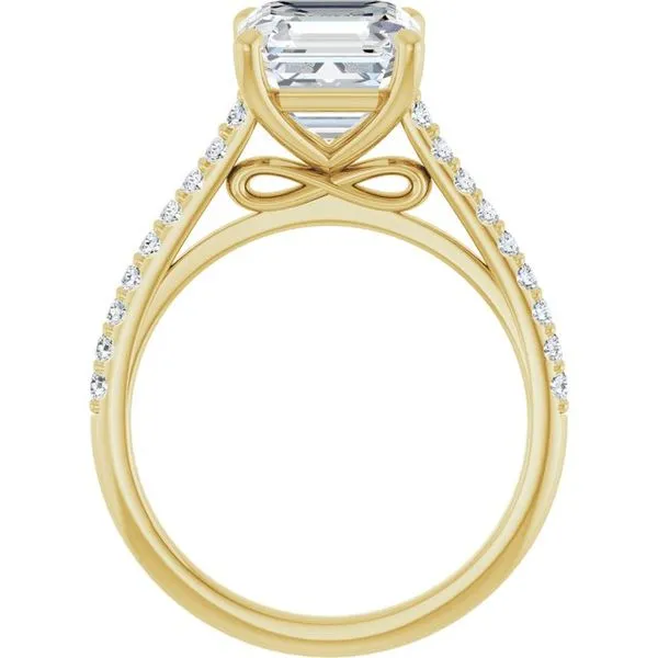 Accented Infinity-Inspired Engagement Ring Image 2 Clater Jewelers Louisville, KY