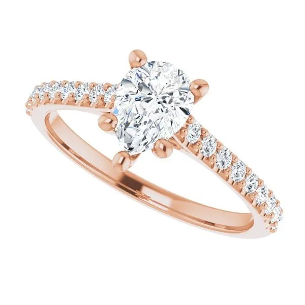 Accented Infinity-Inspired Engagement Ring Image 5 Northwood Jewelers Northwood, OH