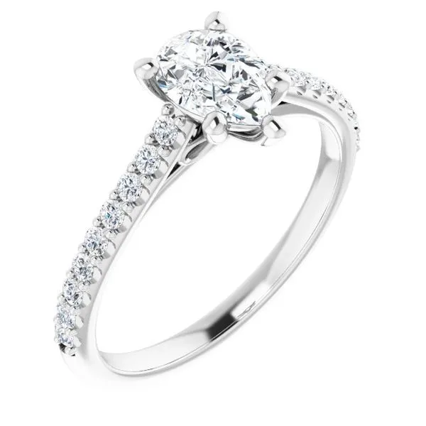 Accented Infinity-Inspired Engagement Ring Futer Bros Jewelers York, PA