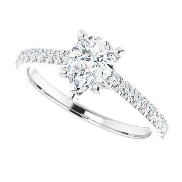 Accented Infinity-Inspired Engagement Ring Image 5 Jimmy Smith Jewelers Decatur, AL