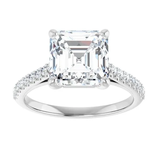 Accented Infinity-Inspired Engagement Ring Image 3 Futer Bros Jewelers York, PA