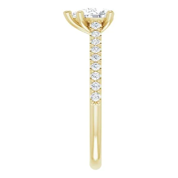 Accented Infinity-Inspired Engagement Ring Image 4 Mark Jewellers La Crosse, WI