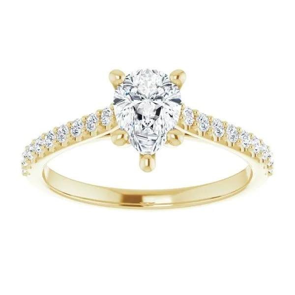 Accented Infinity-Inspired Engagement Ring Image 3 Clater Jewelers Louisville, KY