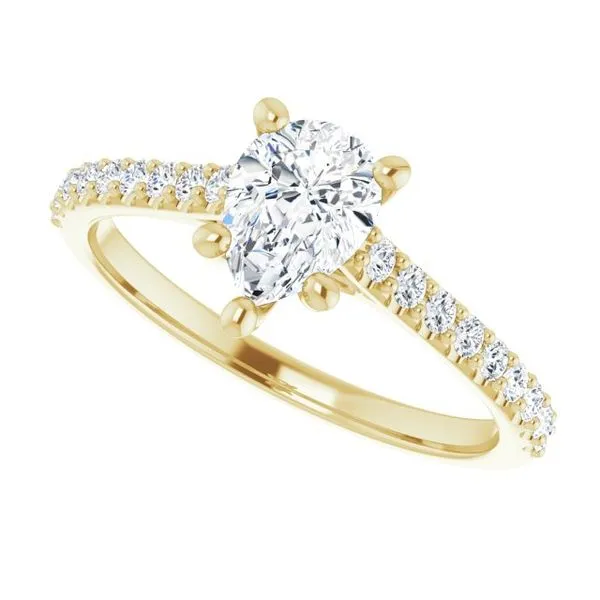 Accented Infinity-Inspired Engagement Ring Image 5 Northwood Jewelers Northwood, OH