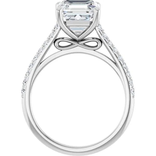 Accented Infinity-Inspired Engagement Ring Image 2 Jimmy Smith Jewelers Decatur, AL