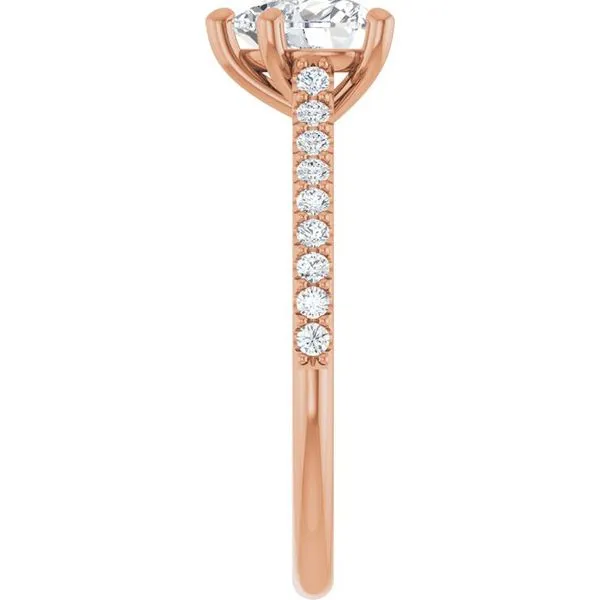 Accented Infinity-Inspired Engagement Ring Image 4 JF Jones Jewelers Rochester, NY