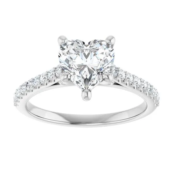 Accented Infinity-Inspired Engagement Ring Image 3 Raleigh Diamond Fine Jewelry Raleigh, NC
