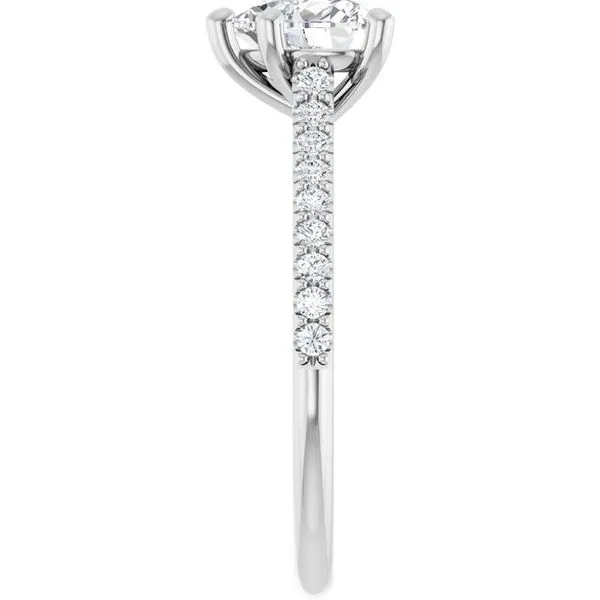 Accented Infinity-Inspired Engagement Ring Image 4 The Jewelry Source El Segundo, CA