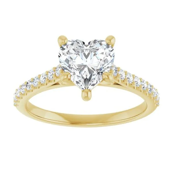 Accented Infinity-Inspired Engagement Ring Image 3 Natale Jewelers Sewell, NJ