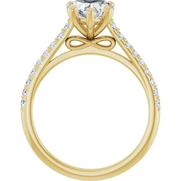 Accented Infinity-Inspired Engagement Ring Image 2 Mark Jewellers La Crosse, WI