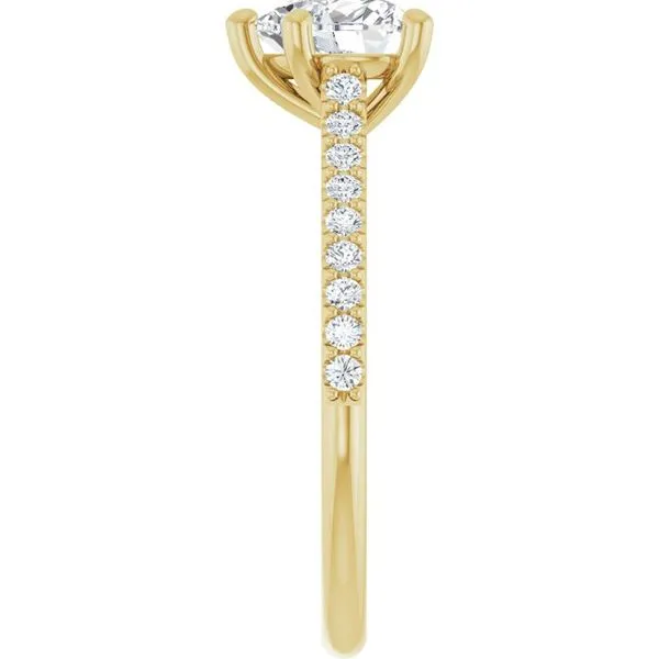 Accented Infinity-Inspired Engagement Ring Image 4 J. Thomas Jewelers Rochester Hills, MI