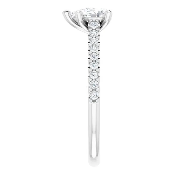 Accented Infinity-Inspired Engagement Ring Image 4 Northwood Jewelers Northwood, OH