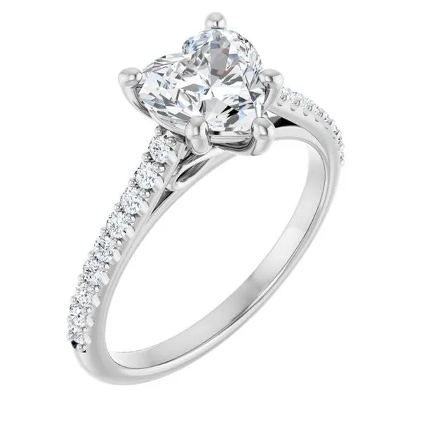 Accented Infinity-Inspired Engagement Ring J. Thomas Jewelers Rochester Hills, MI