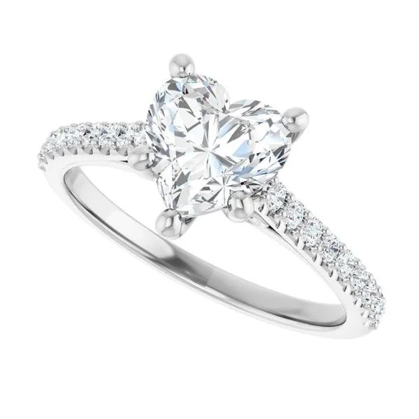 Accented Infinity-Inspired Engagement Ring Image 5 Austin's Fine Diamonds & Jewelry Lyndhurst, NJ