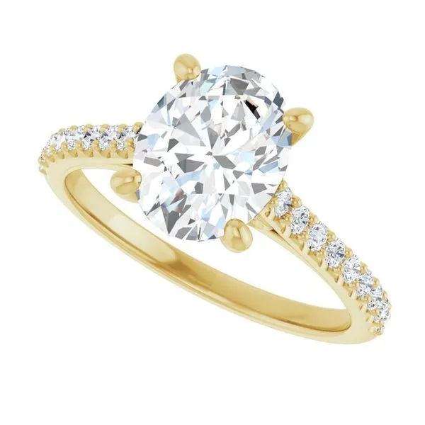 Accented Infinity-Inspired Engagement Ring Image 5 Clater Jewelers Louisville, KY