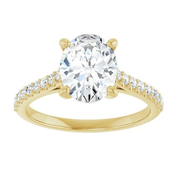 Accented Infinity-Inspired Engagement Ring Image 3 Paul James Jewelers Angels Camp, CA