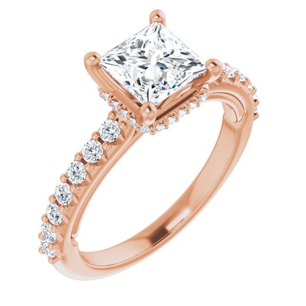 Hidden Halo-Style Engagement Ring