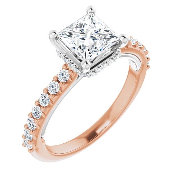 Hidden Halo-Style Engagement Ring