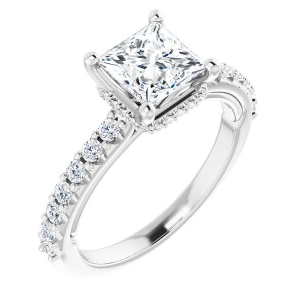 Hidden Halo-Style Engagement Ring