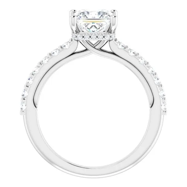 Hidden Halo-Style Engagement Ring Image 2 Golden Sails Jewelers, Inc. Saint Petersburg, FL