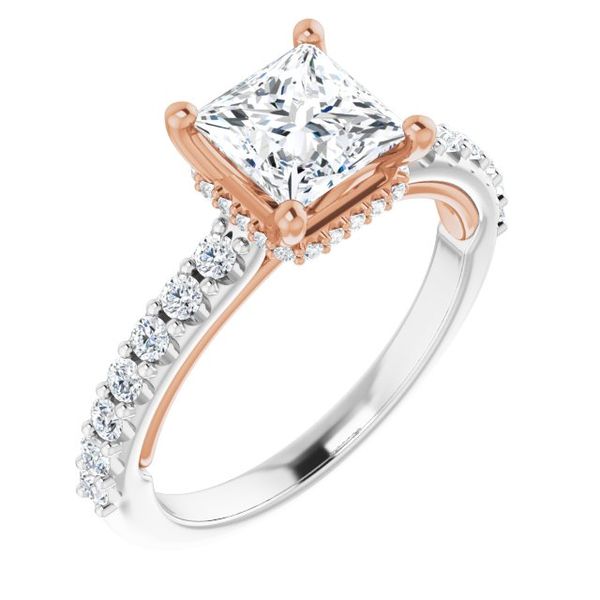Hidden Halo-Style Engagement Ring
