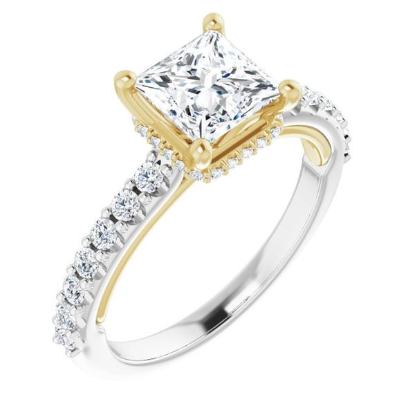 Hidden Halo-Style Engagement Ring