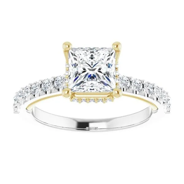 Hidden Halo-Style Engagement Ring Image 3 Austin's Fine Diamonds & Jewelry Lyndhurst, NJ