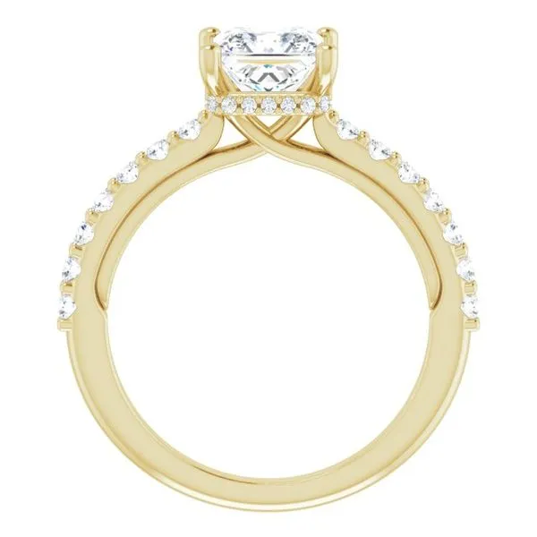 Hidden Halo-Style Engagement Ring Image 2 Clater Jewelers Louisville, KY