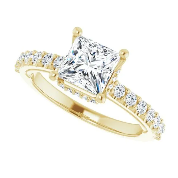 Hidden Halo-Style Engagement Ring Image 5 Clater Jewelers Louisville, KY